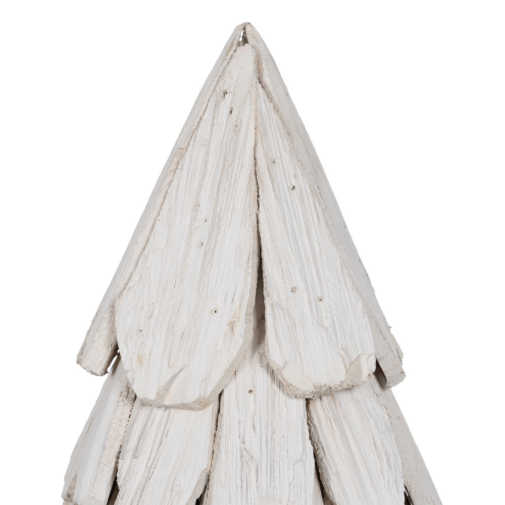 WHITE PAULOWNIA WOOD TREE FIGURE 34 X 19 X 80 CM