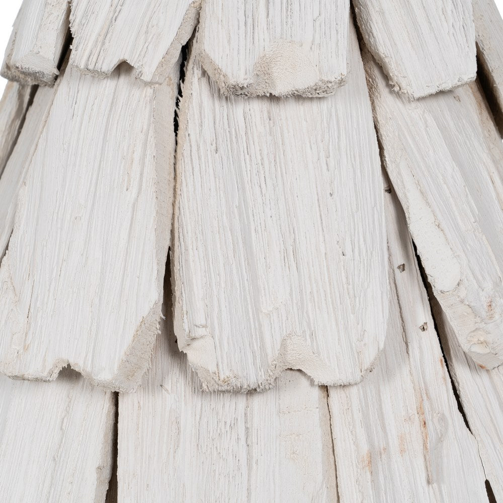 WHITE PAULOWNIA WOOD TREE FIGURE 34 X 19 X 80 CM