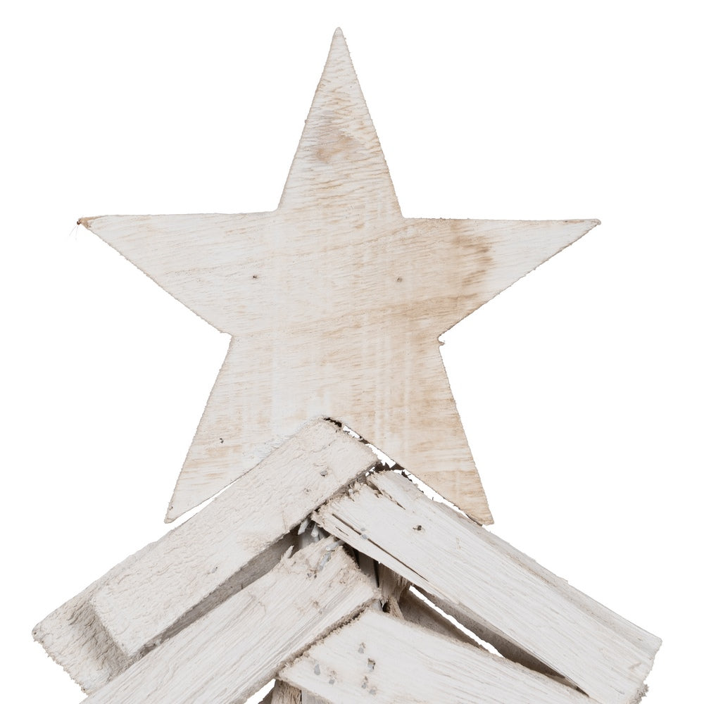 FIGURA ÁRBOL BLANCO MADERA PAULONIA 34 X 11 X 90 CM