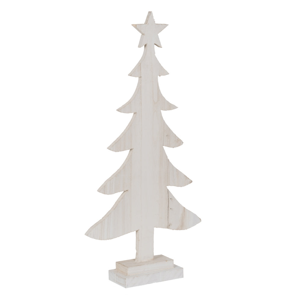 FIGURA �RBOL BLANCO MADERA PAULONIA 40 X 2 X 80 CM