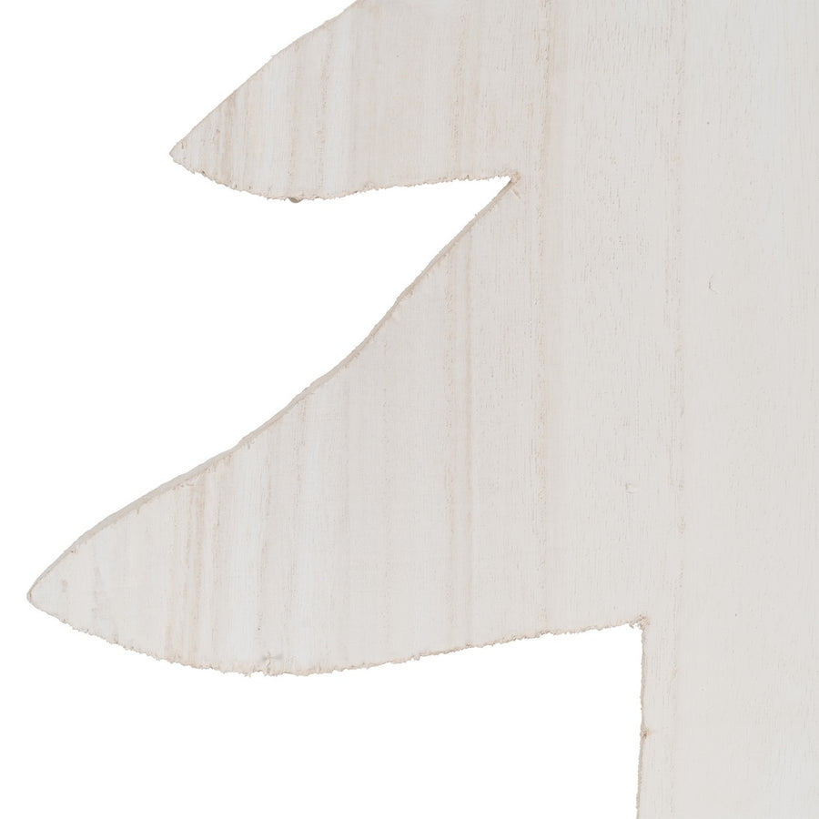 FIGURA ÁRBOL BLANCO MADERA PAULONIA 40 X 2 X 80 CM