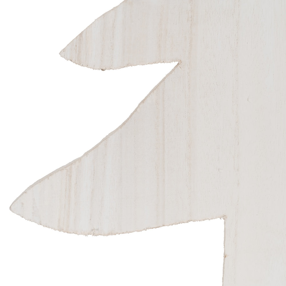 FIGURA ÁRBOL BLANCO MADERA PAULONIA 40 X 2 X 80 CM