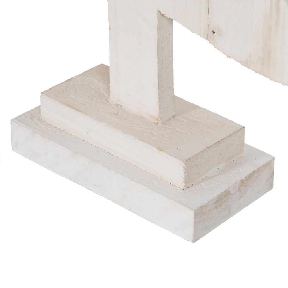 FIGURA ÁRBOL BLANCO MADERA PAULONIA 40 X 2 X 80 CM