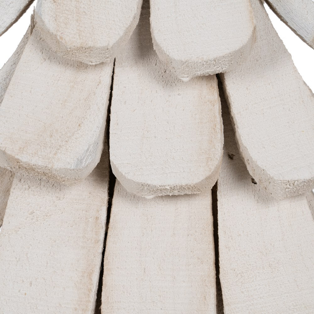 WHITE PAULOWNIA WOOD TREE FIGURE 31 X 25 X 60 CM