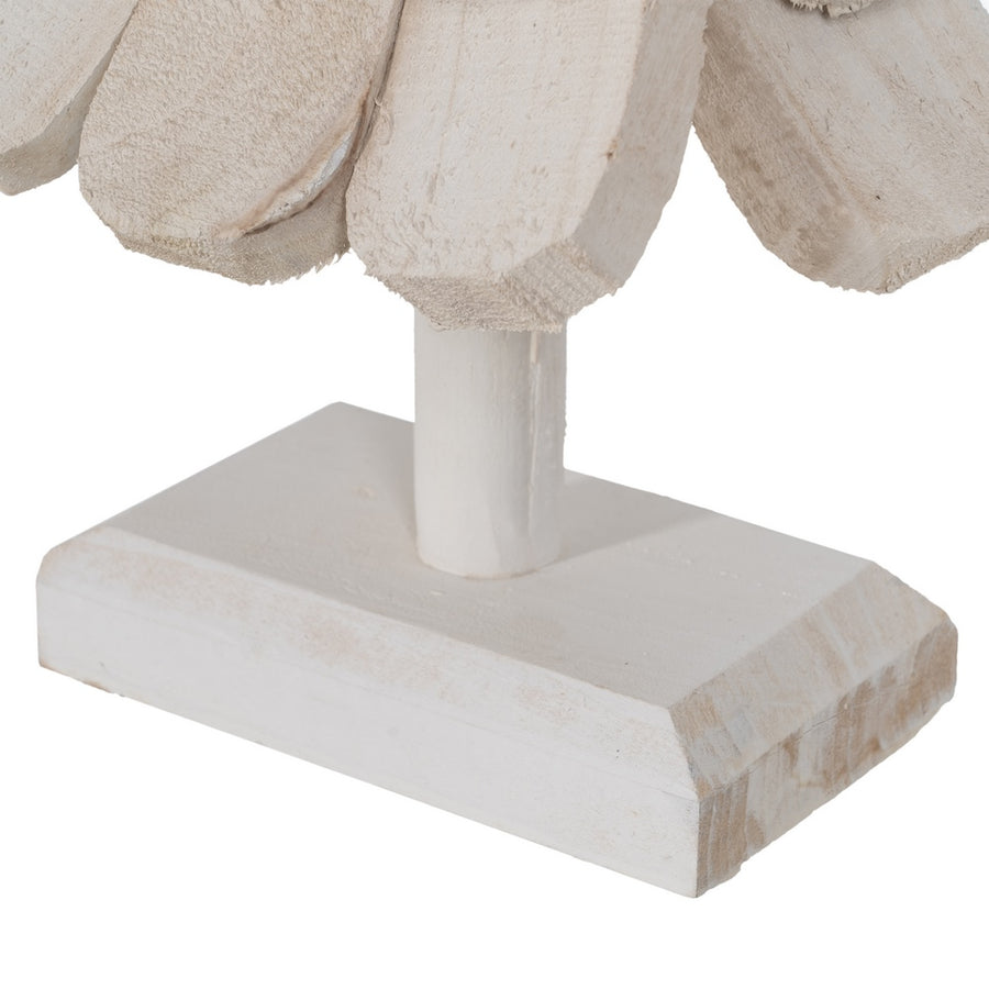 FIGURA ÁRBOL BLANCO MADERA PAULONIA 31 X 25 X 60 CM