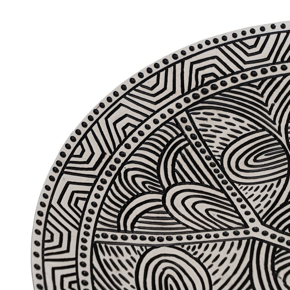 BANDEJA NEGRO-BLANCO POLIRESINA 40,50 X 40,50 X 4,50 CM
