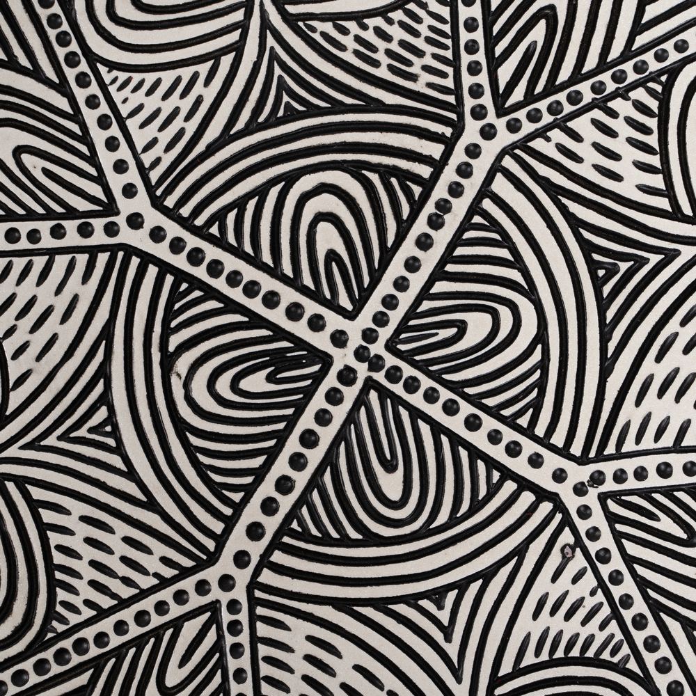BANDEJA NEGRO-BLANCO POLIRESINA 40,50 X 40,50 X 4,50 CM