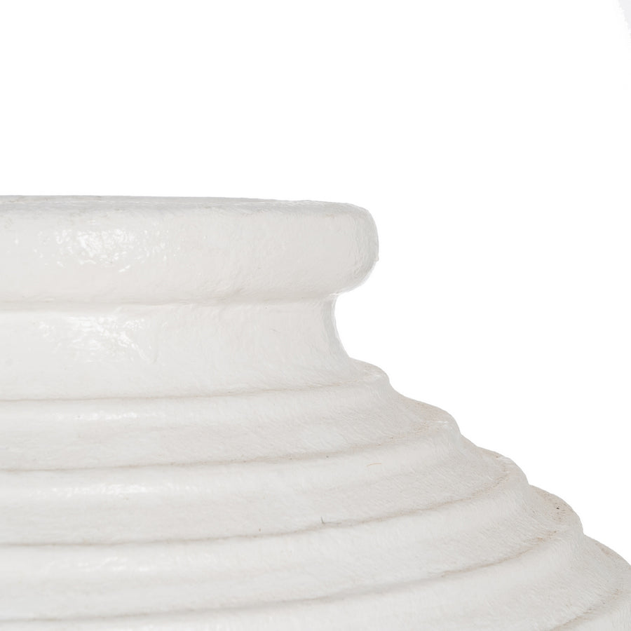 JARRÓN BLANCO FIBRA DE CEMENTO 72 X 72 X 100 CM