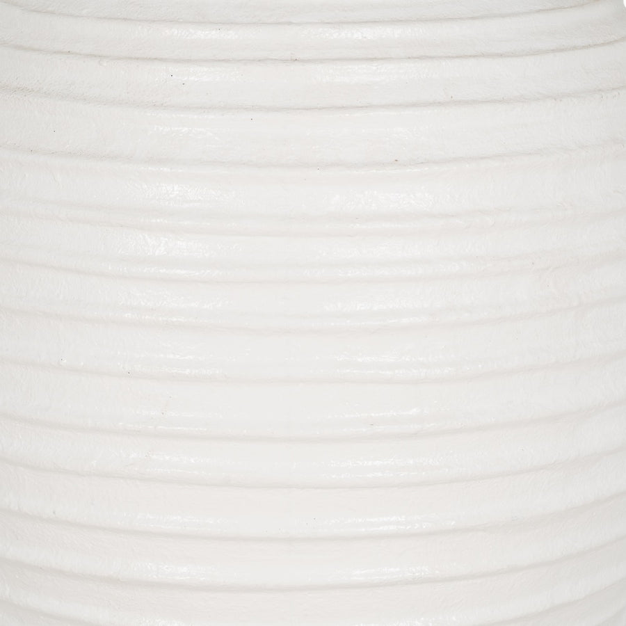 JARRÓN BLANCO FIBRA DE CEMENTO 72 X 72 X 100 CM