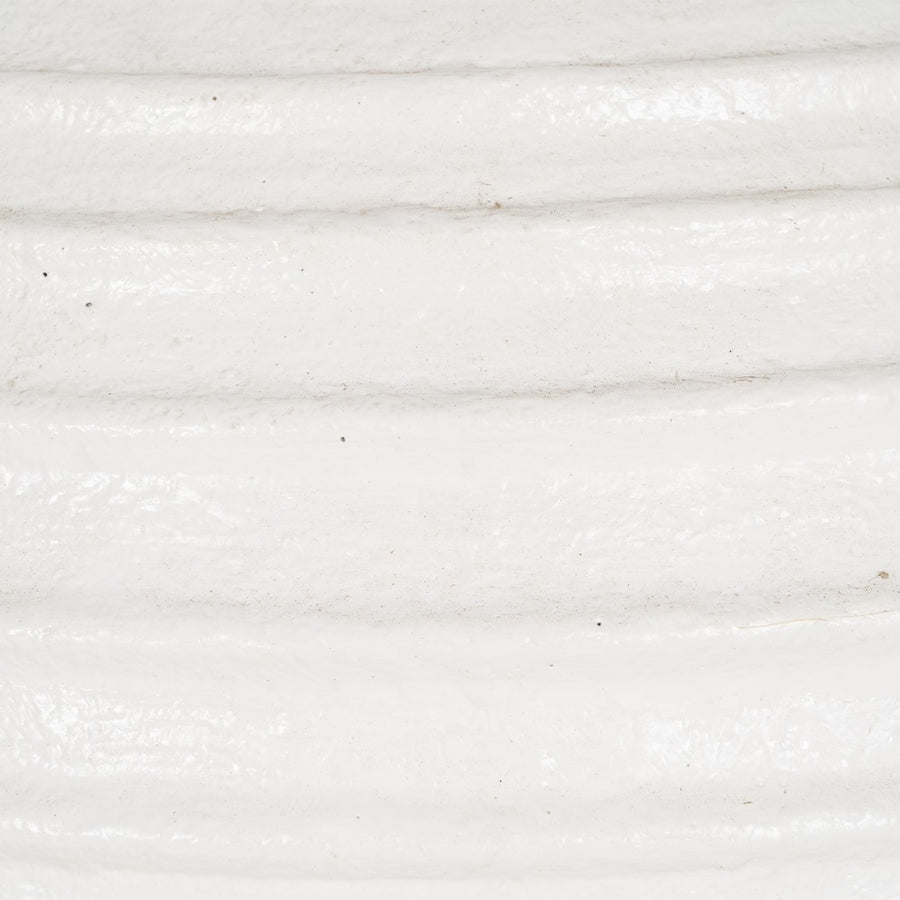 JARRÓN BLANCO FIBRA DE CEMENTO 72 X 72 X 100 CM