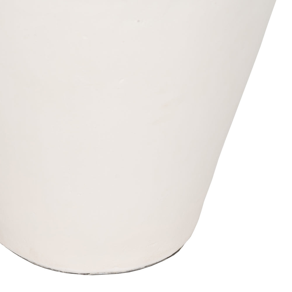 JARRÓN BLANCO TERRACOTA DECORACIÓN 51 X 51 X 100 CM