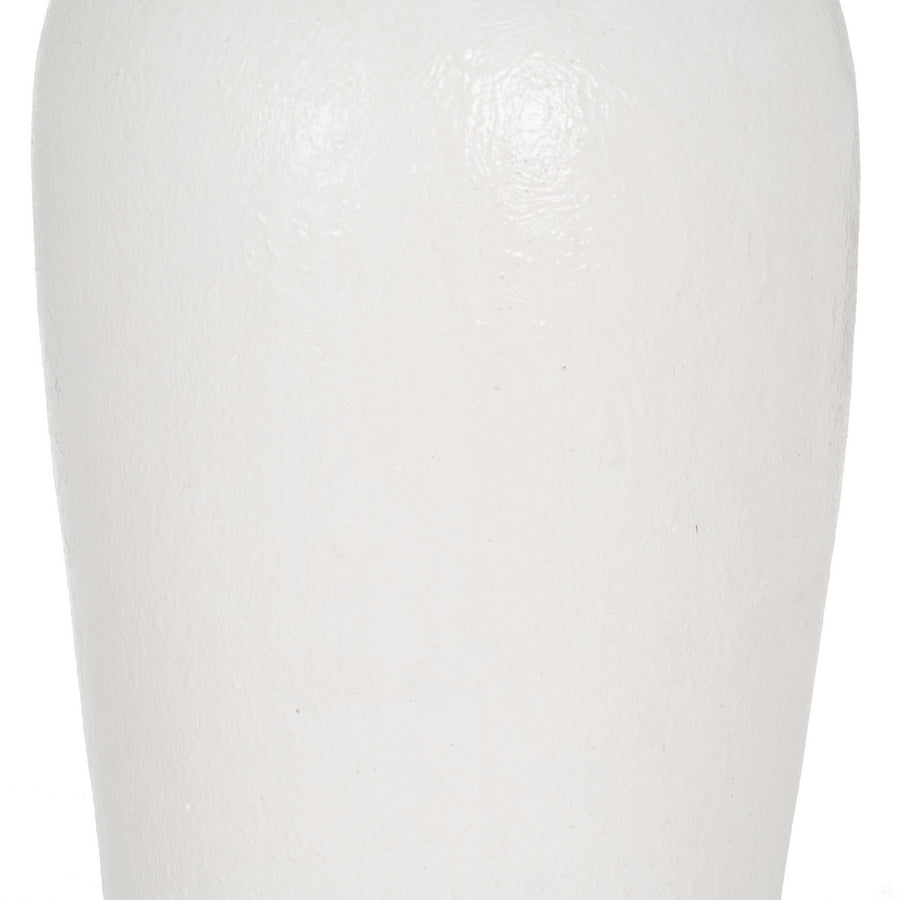 JARRÓN BLANCO FIBRA DE CEMENTO 38 X 38 X 100 CM