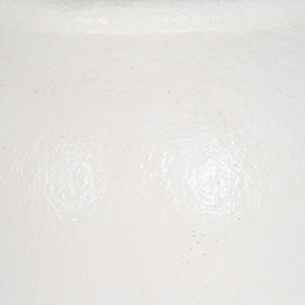 JARRÓN BLANCO FIBRA DE CEMENTO 38 X 38 X 100 CM