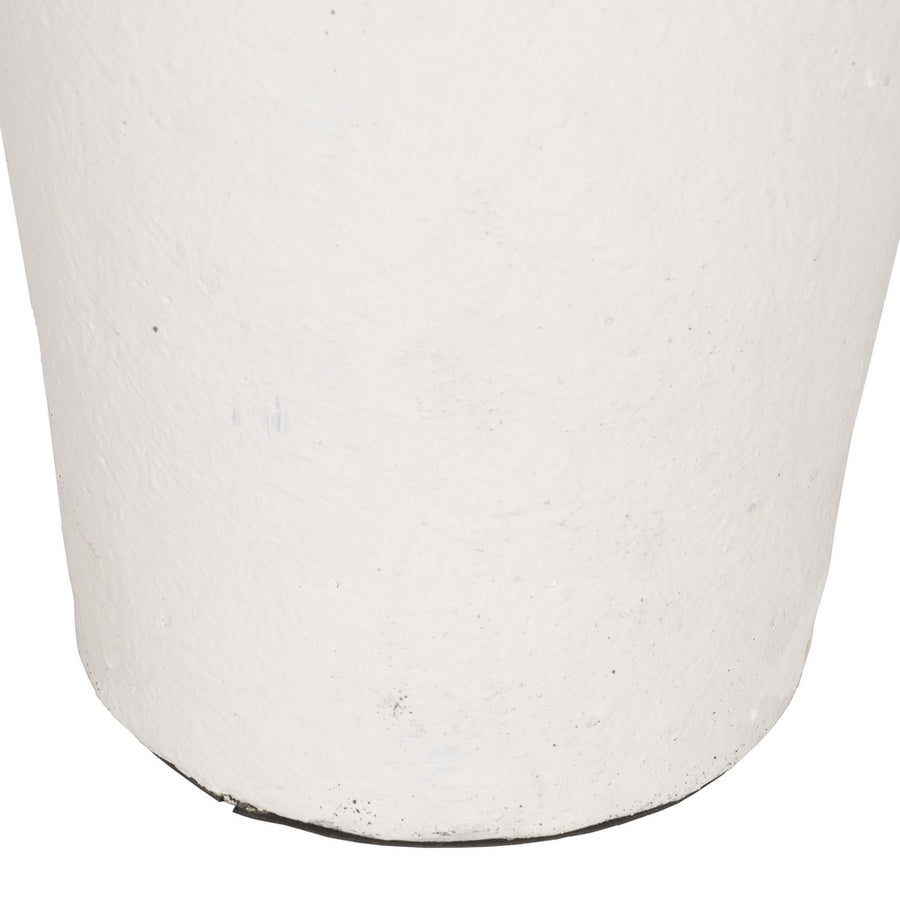 JARRÓN BLANCO FIBRA DE CEMENTO 38 X 38 X 100 CM