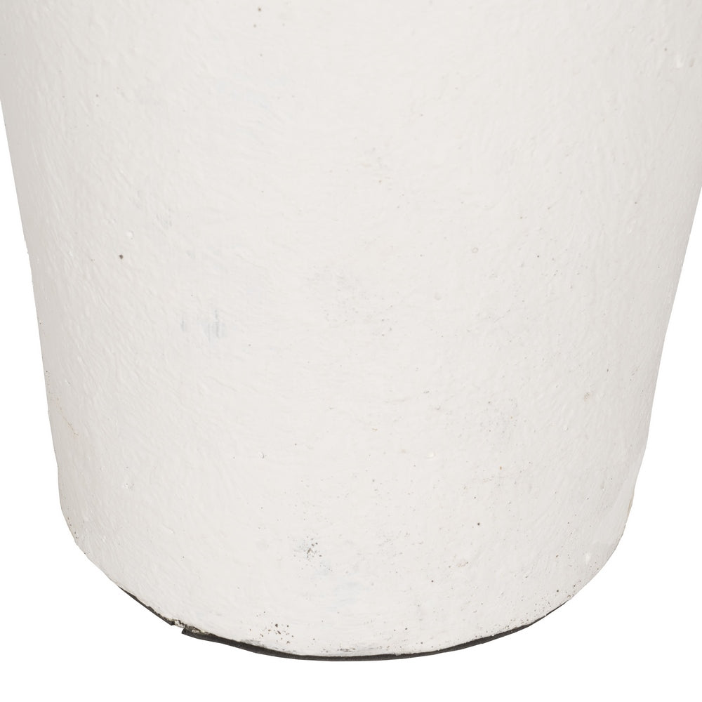 JARRÓN BLANCO FIBRA DE CEMENTO 38 X 38 X 100 CM