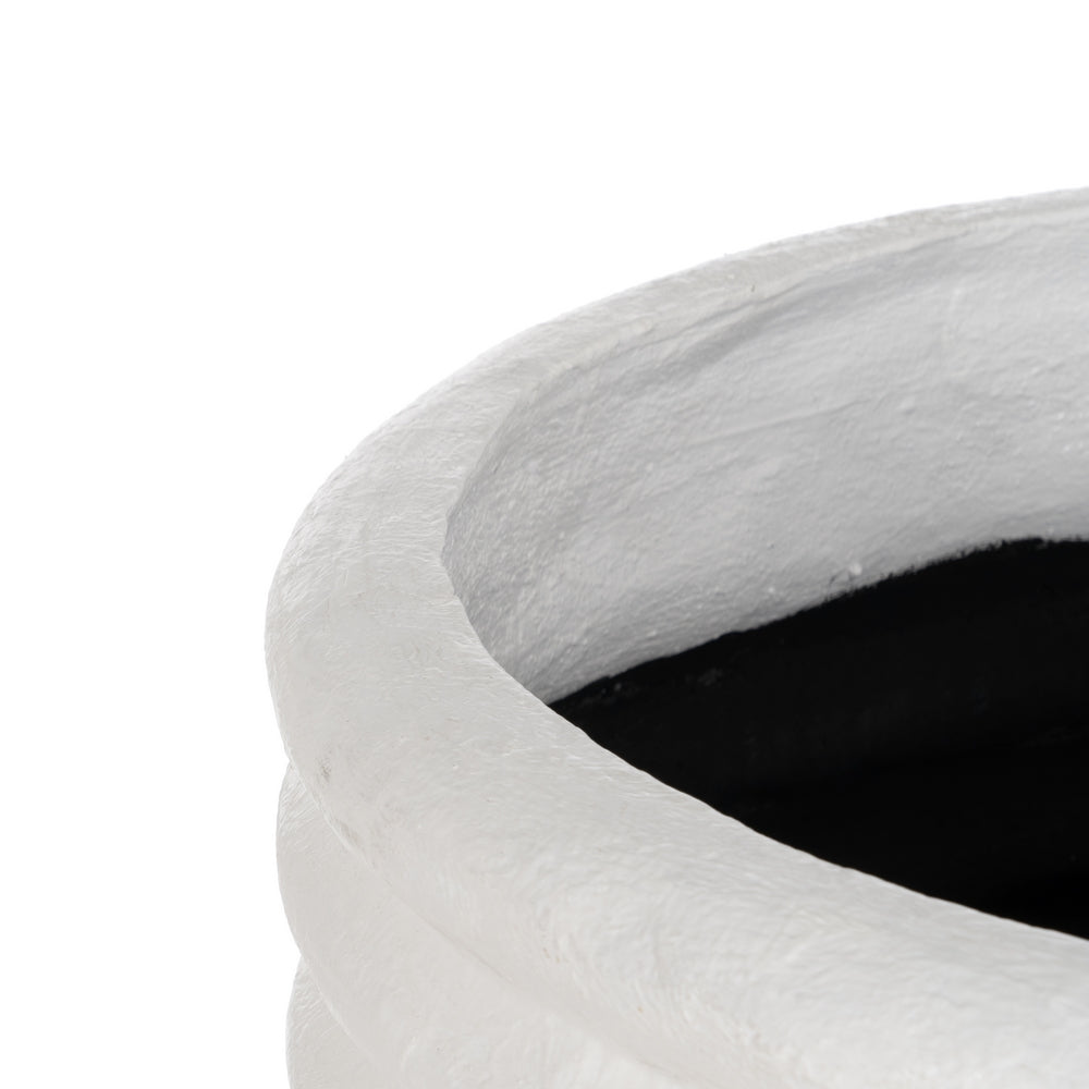 JARRÓN BLANCO FIBRA DE CEMENTO 82 X 82 X 120 CM