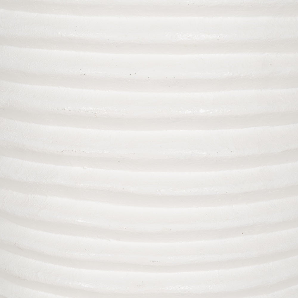 JARRÓN BLANCO FIBRA DE CEMENTO 82 X 82 X 120 CM