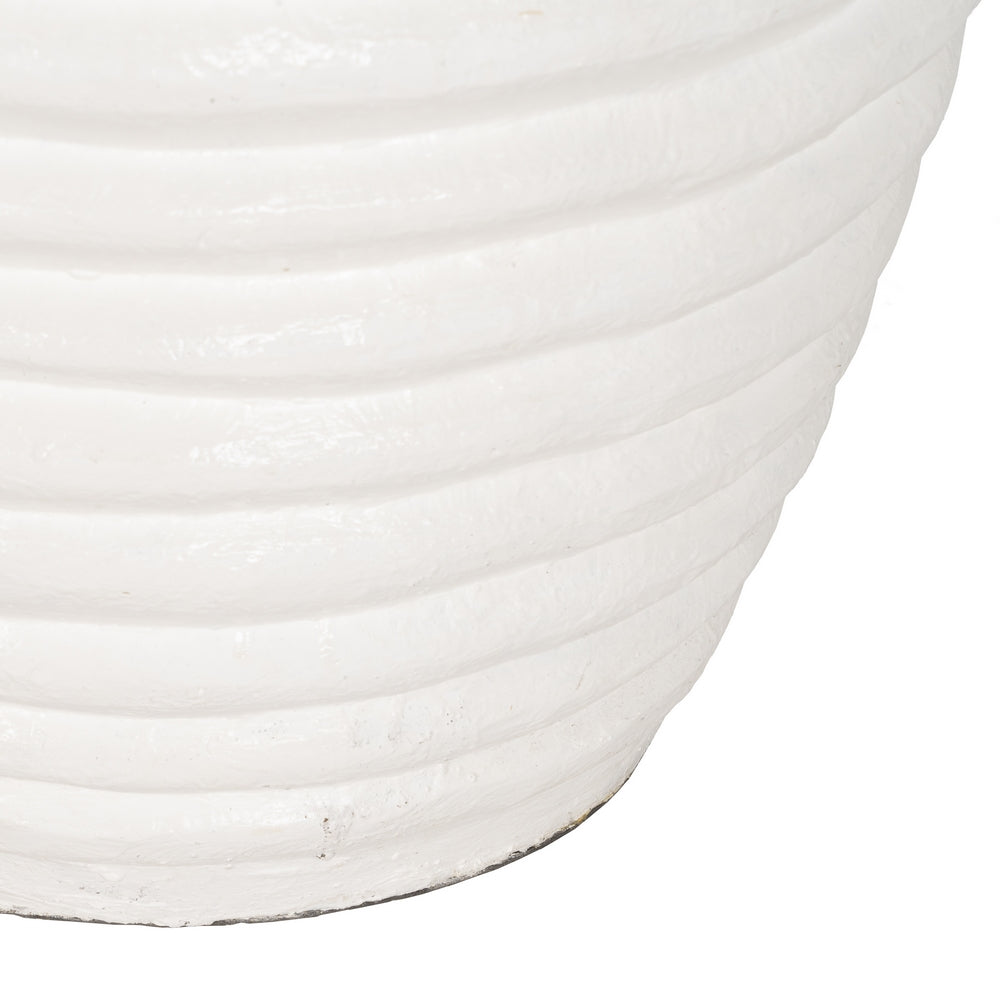 JARRÓN BLANCO FIBRA DE CEMENTO 82 X 82 X 120 CM