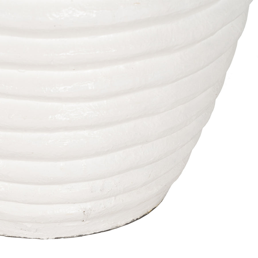 JARRÓN BLANCO FIBRA DE CEMENTO 82 X 82 X 120 CM