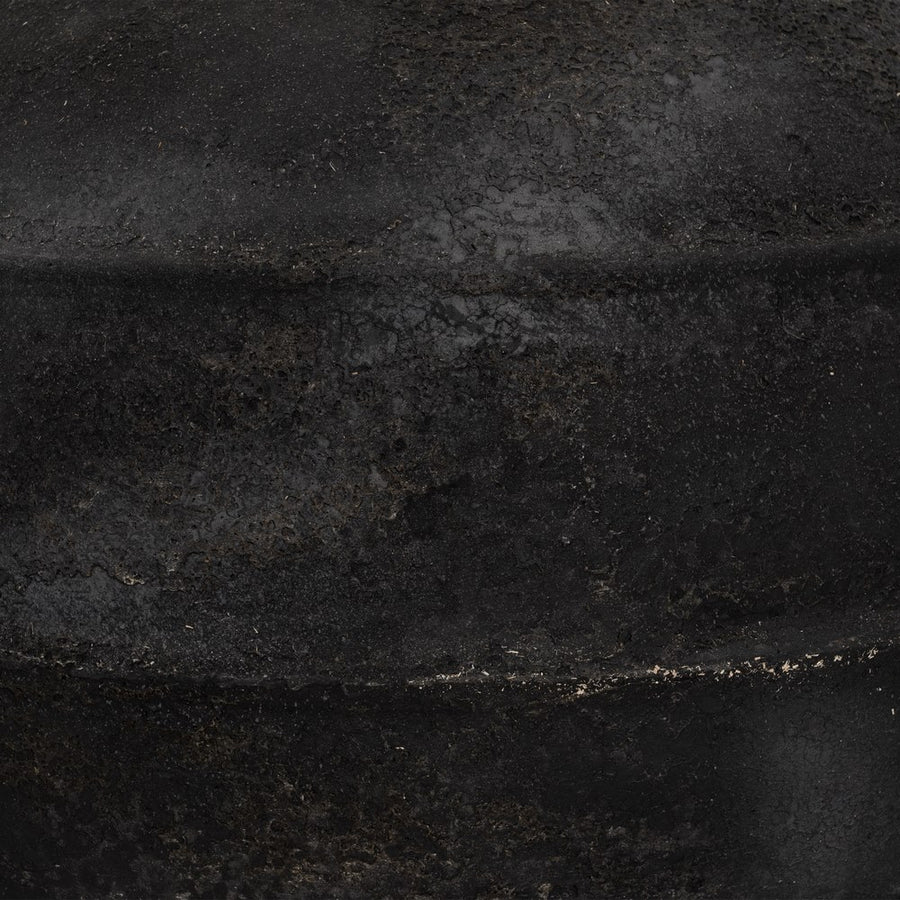 GREY FIBER CEMENT VASE DECORATION 45 X 45 X 51 CM