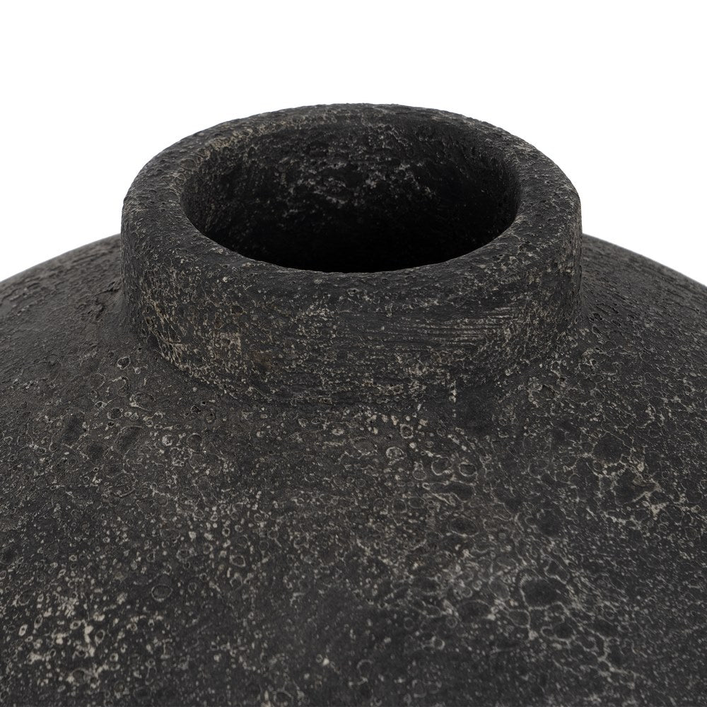 JARRÓN GRIS TERRACOTA DECORACIÓN 38 X 38 X 60 CM