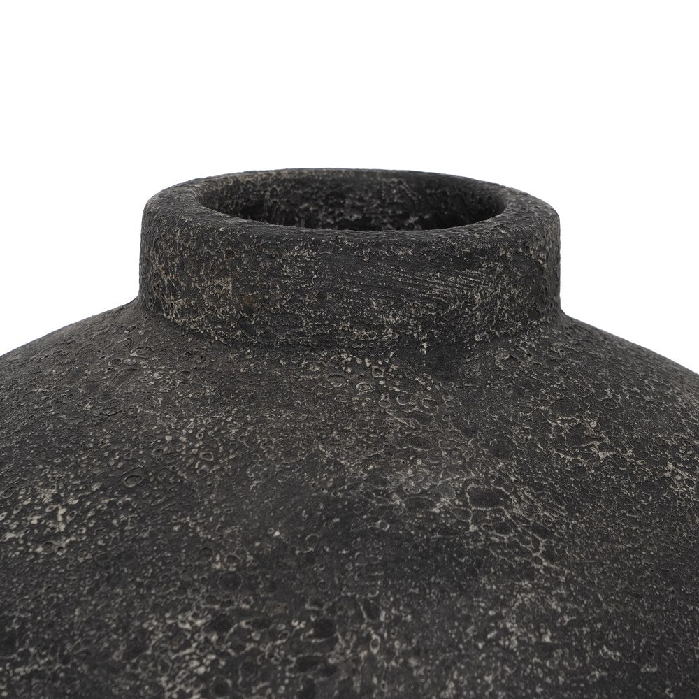 JARRÓN GRIS TERRACOTA DECORACIÓN 38 X 38 X 60 CM