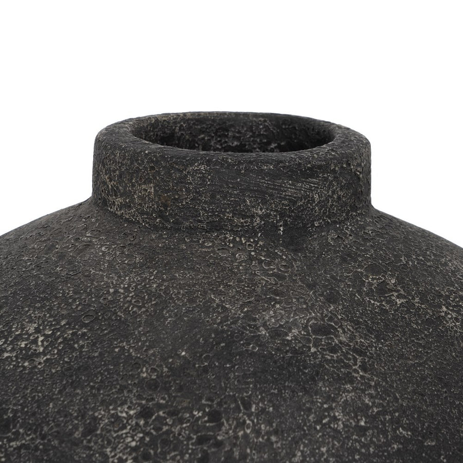 JARRÓN GRIS TERRACOTA DECORACIÓN 38 X 38 X 60 CM