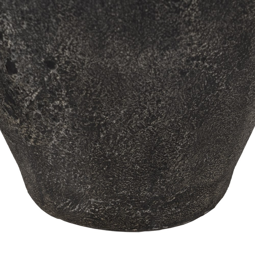 JARRÓN GRIS TERRACOTA DECORACIÓN 38 X 38 X 60 CM