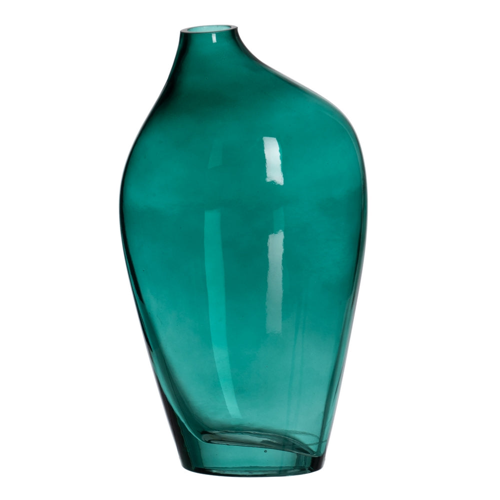 JARR�N VERDE CRISTAL DECORACI�N 12,50 X 8,50 X 24 CM