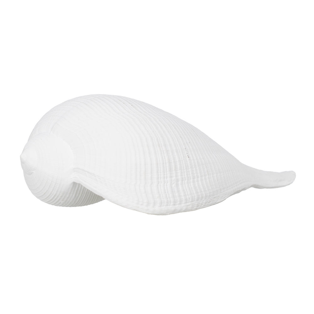WHITE RESIN SNAIL DECORATION 15 X 7 X 5 CM