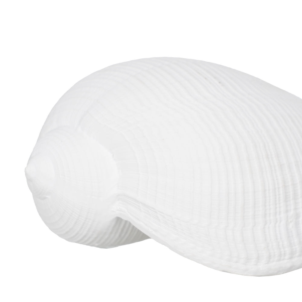 WHITE RESIN SNAIL DECORATION 15 X 7 X 5 CM