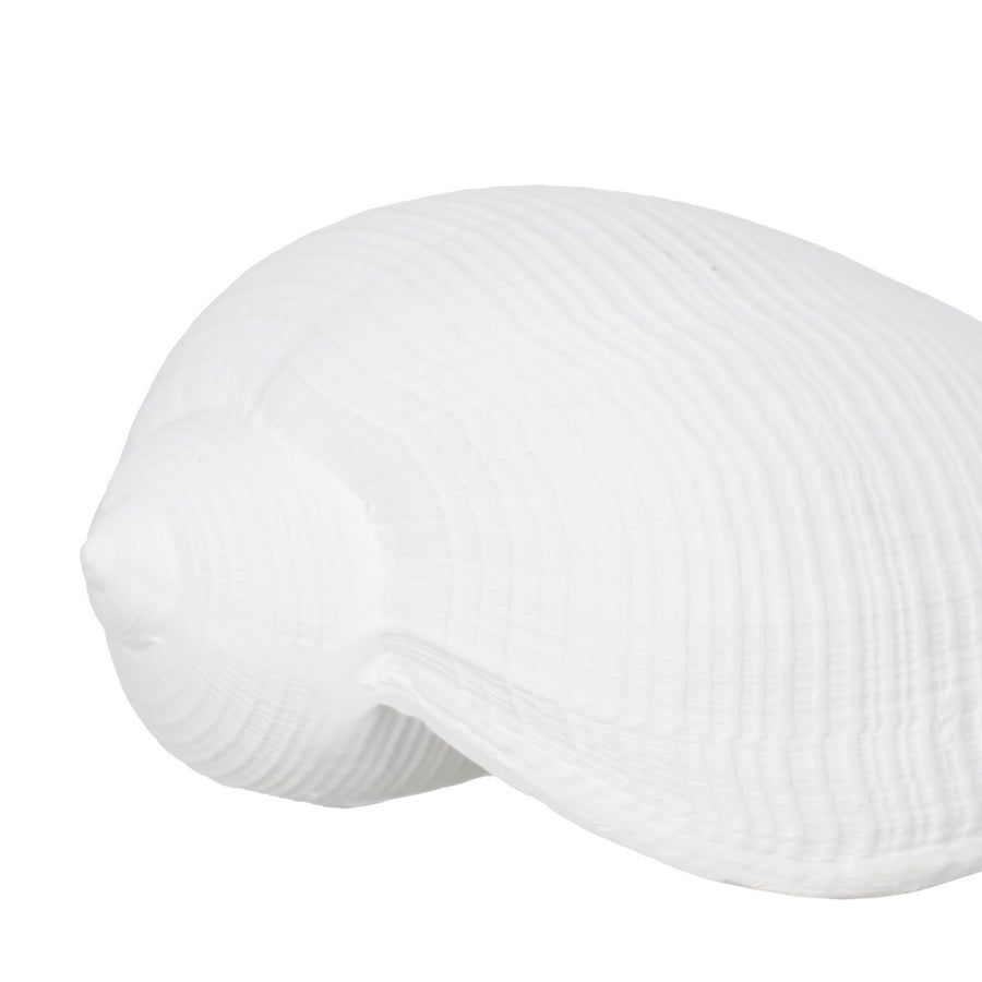 WHITE RESIN SNAIL DECORATION 15 X 7 X 5 CM