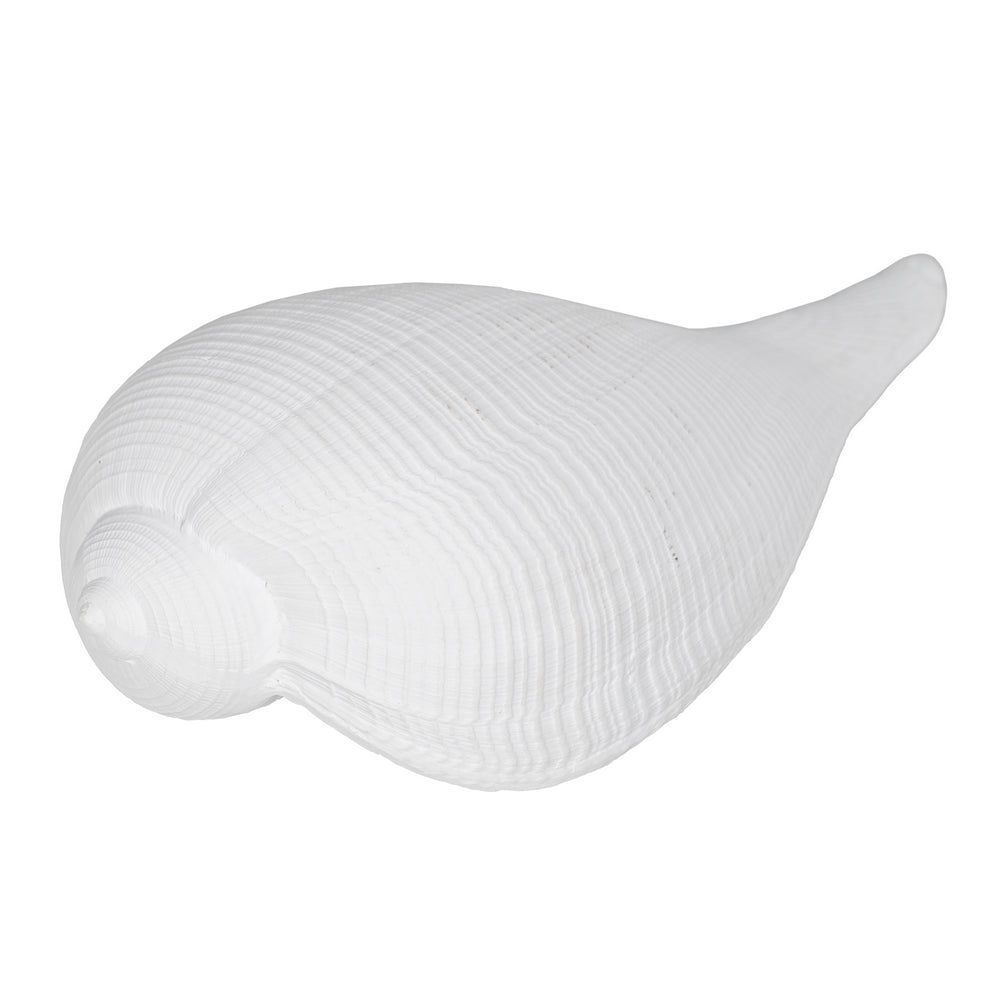 FIGURA CARACOLA BLANCO RESINA DECORACI�N 15 X 7 X 5 CM