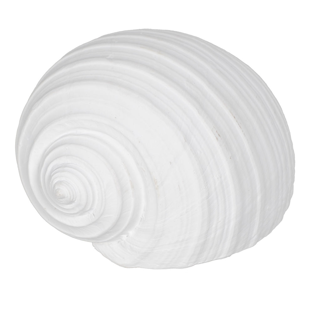 WHITE SNAIL FIGURE RESIN DECORATION 15 X 11 X 9 CM