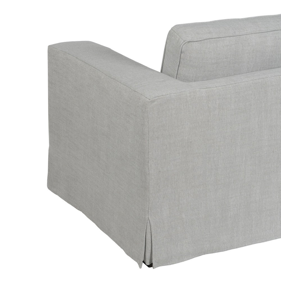 SOFÁ 3 PLAZAS GRIS TEJIDO SIENA 222 X 95 X 80 CM