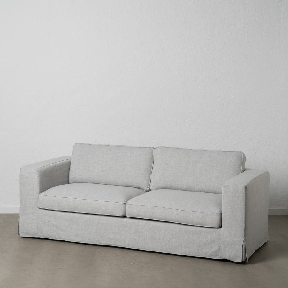 SOF� 3 PLAZAS GRIS TEJIDO SIENA 222 X 95 X 80 CM