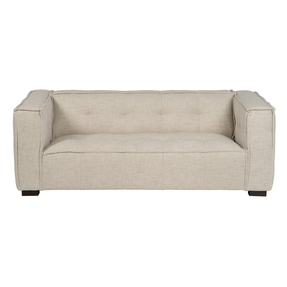 SOF� 3 PLAZAS BEIGE TEJIDO SIBARIS 218 X 102 X 77 CM