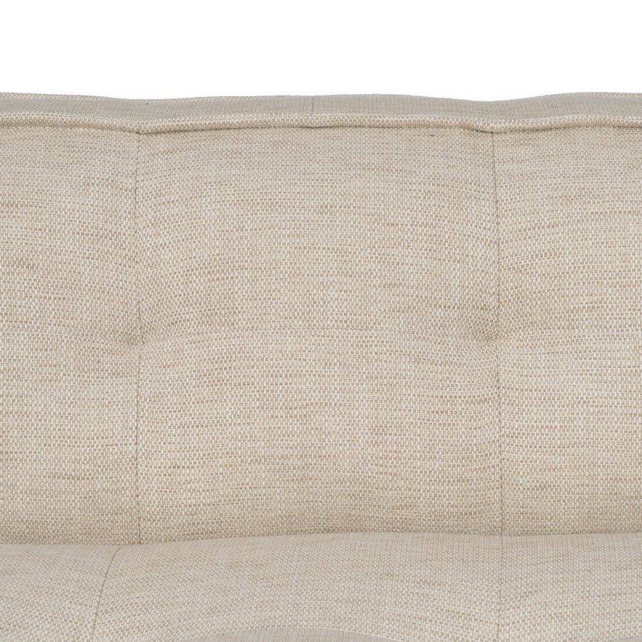 SOFÁ 3 PLAZAS BEIGE TEJIDO SIBARIS 218 X 102 X 77 CM