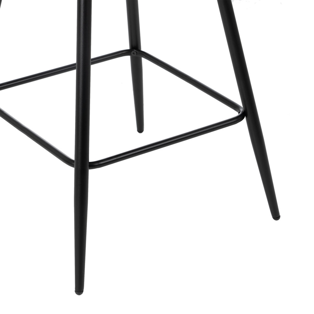 TABURETE VERDE TEJIDO-METAL SALÓN 45 X 55 X 92 CM