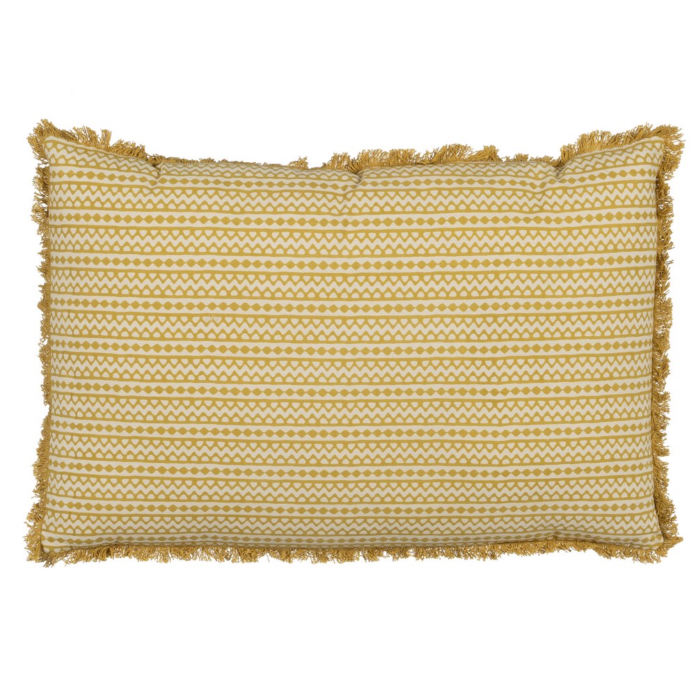 COJ�N BEIGE-MOSTAZA 100% ALGOD�N 60 X 40 CM