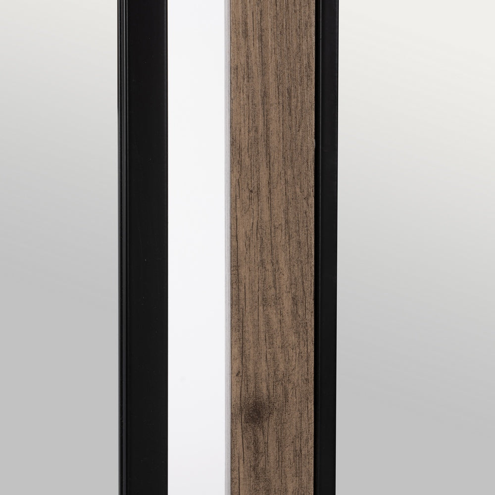ESPEJO NATURAL-NEGRO DM-METAL 70 X 2 X 70 CM