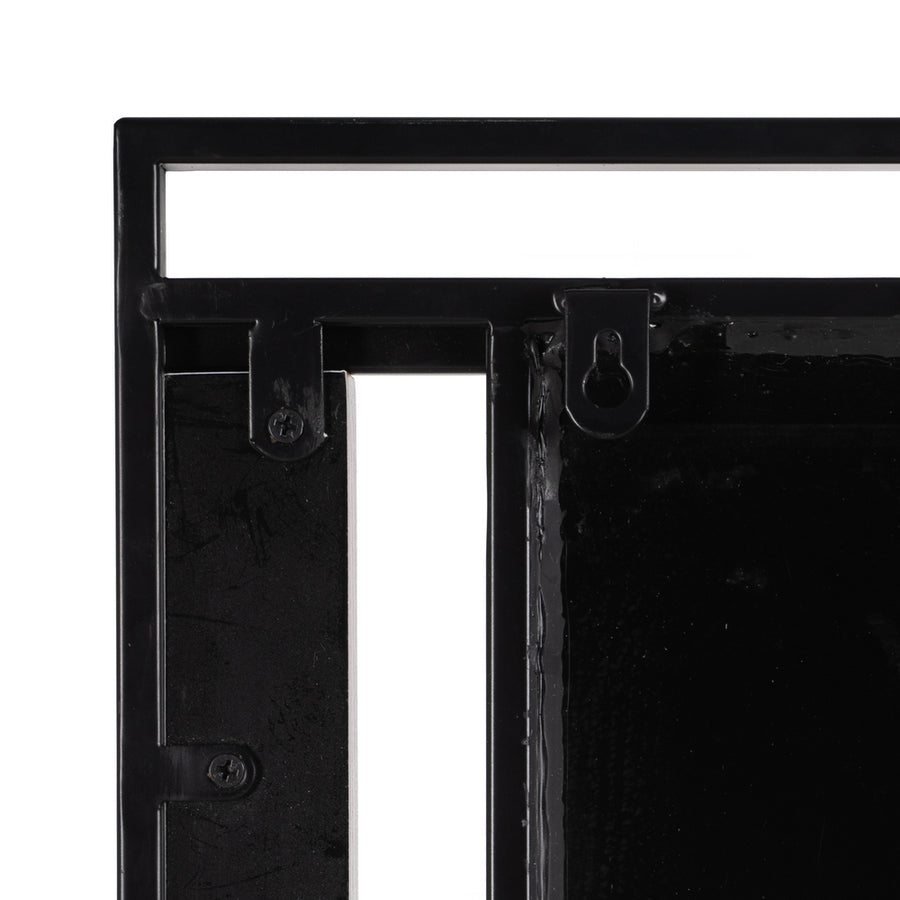 ESPEJO NATURAL-NEGRO DM-METAL 70 X 2 X 70 CM