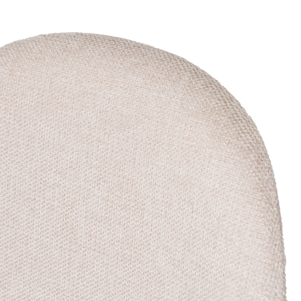 CREAM FABRIC AND METAL BAR STOOL FOR LIVING ROOM 46 X 48 X 96 CM