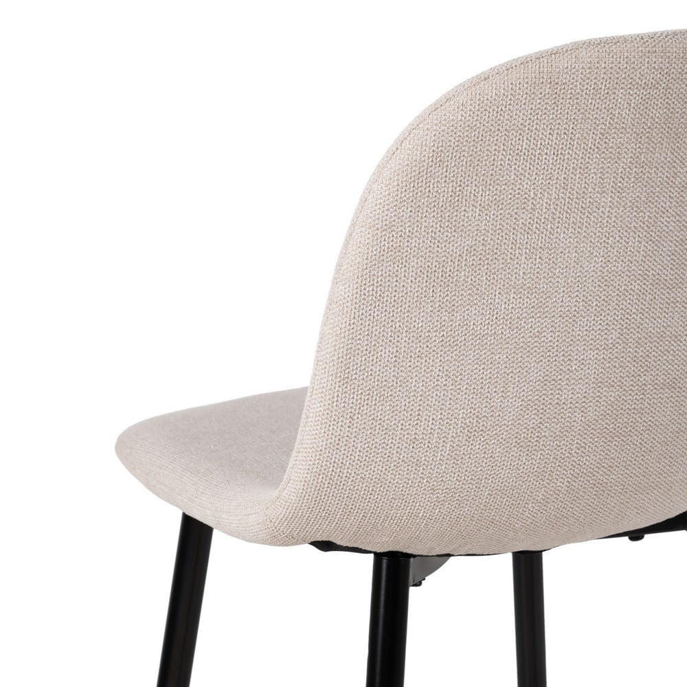CREAM FABRIC AND METAL BAR STOOL FOR LIVING ROOM 46 X 48 X 96 CM