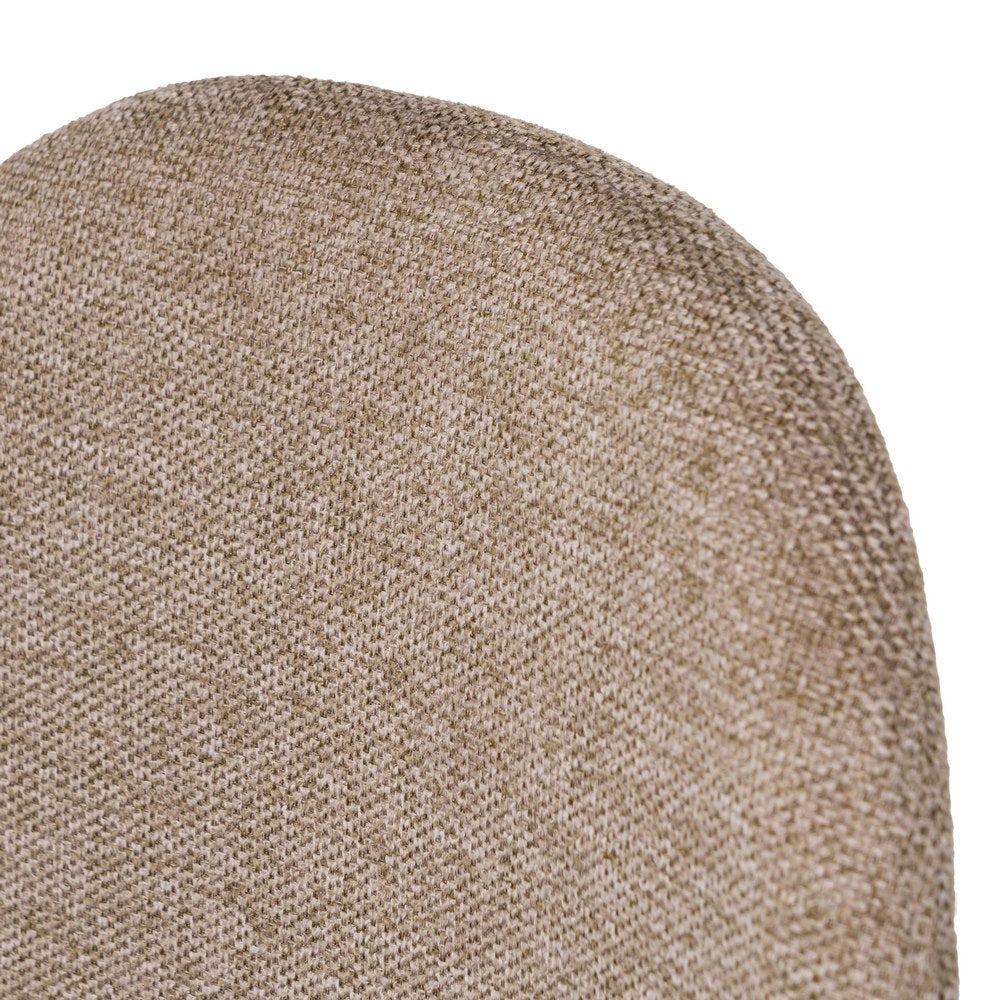 TABURETE TAUPE TEJIDO-METAL SALÓN 46 X 48 X 96 CM