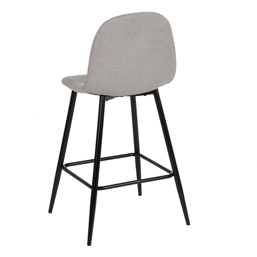 TABURETE GRIS TEJIDO-METAL SALÓN 46 X 48 X 96 CM