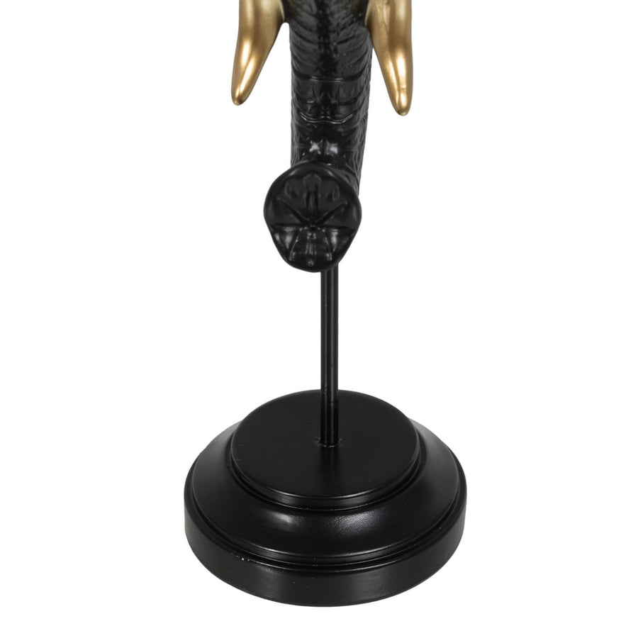 FIGURA ELEFANTE NEGRO-ORO POLIRESINA 20,50 X 14,30 X 35,50 C