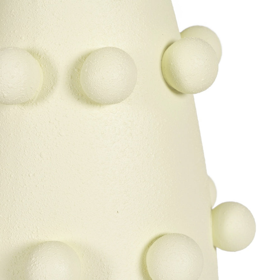 LÁMPARA MESA CREMA METAL-CERÁMICA 38 X 38 X 72 CM