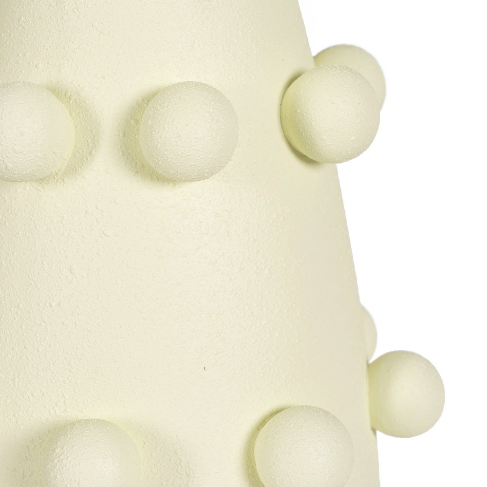 LÁMPARA MESA CREMA METAL-CERÁMICA 38 X 38 X 72 CM
