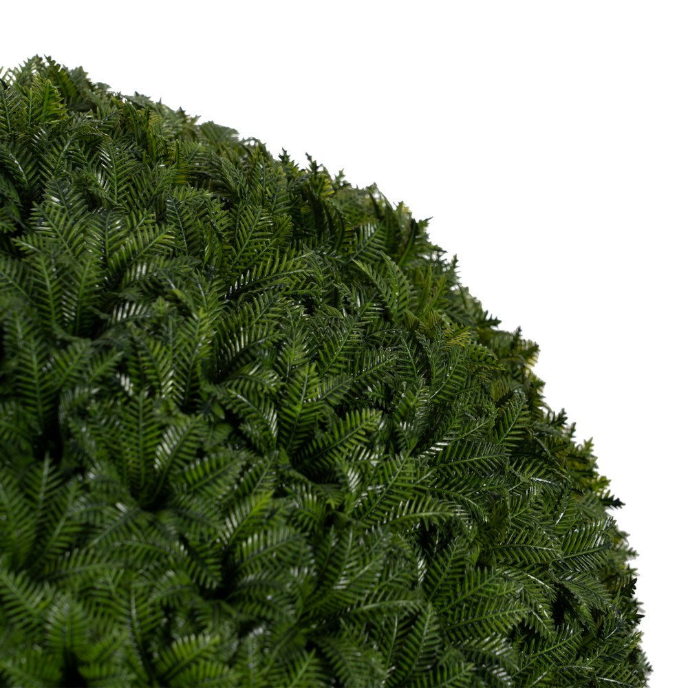 GREEN PVC HOLLY BALL DECORATION 20 X 20 CM